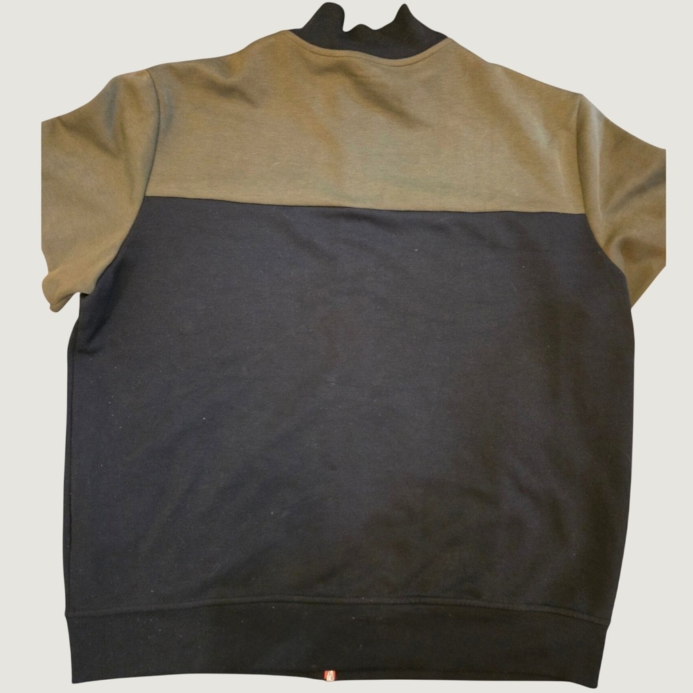 Polo Ralph Lauren RL67 Full Zip Colorblock Track Jacket Black Olive Yellow SZ XL - Picture 4 of 9